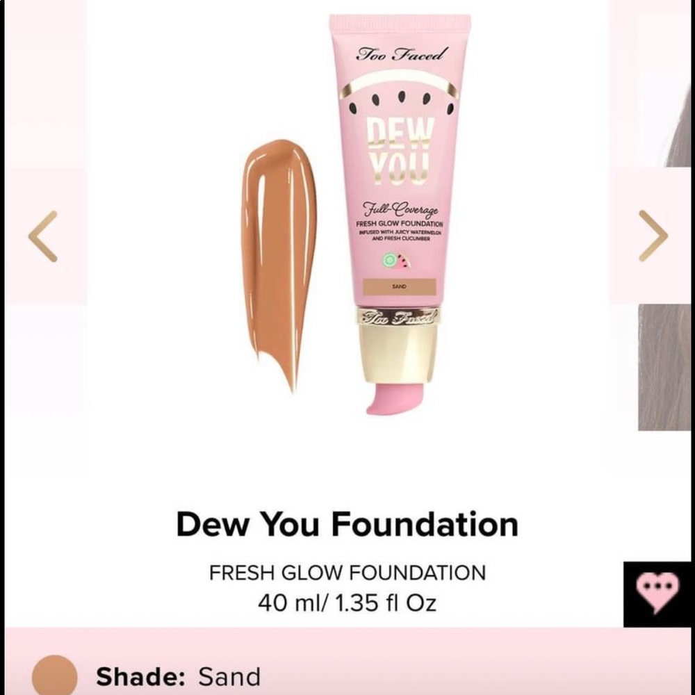 Too Faced Dew You Foundation in Sand